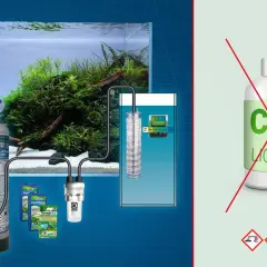 Sistema di fertilizzazione CO2 per acquario con bombola JBL, diffusore e misuratore pH. Evitare l'uso di CO2 LIQUID.