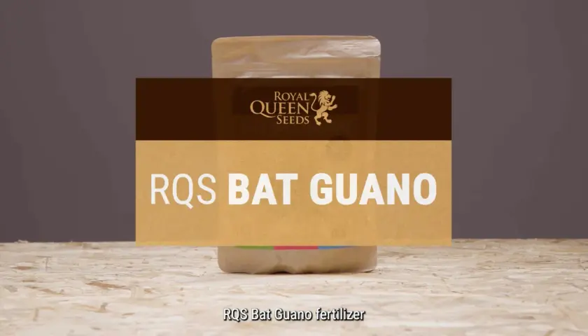 Sacchetto di fertilizzante RQS Bat Guano, un eccellente ammendante naturale derivato dalla cacca di pipistrello, ideale per nutrire le tue piante.