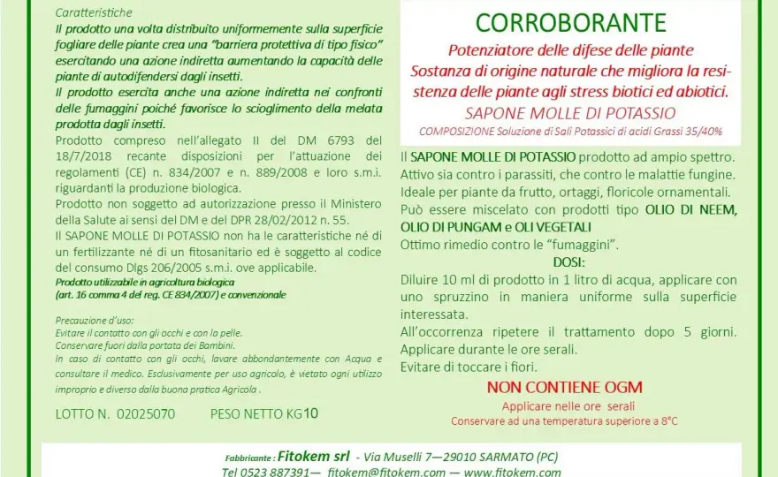 Sapone molle e bicarbonato - Dosi e usi per piante sane